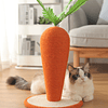 Arranhador de gato decorativo em forma de cenoura