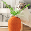 Arranhador de gato decorativo em forma de cenoura