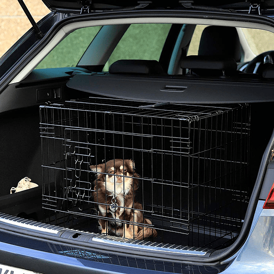 Gaiola de transporte dobrável para cães caixa de transporte 
