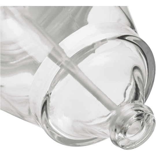 Dispensador de mel e xarope anti-gotejamento de vidro, cor transparente - branco, 5 x 14 x 9 cm, 1 unidade, 12,5 x 14 x 9 cm
