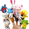 Brinquedo marionetas de mão animais fantoches de dedos pequenos brinquedos peluche para crianças detalhes festa presente aniversário enchimentos de sacos de festa e meias