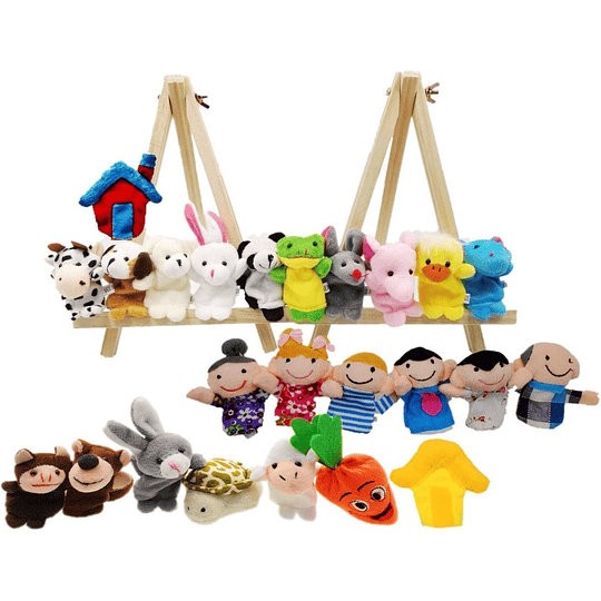 Brinquedo marionetas de mão animais fantoches de dedos pequenos brinquedos peluche para crianças detalhes festa presente aniversário enchimentos de sacos de festa e meias