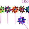 100 impermeável Foil moinhos de vento brinquedos para crianças a festa de aniversário favorece presentes de graças presente cheio de sacos de festa