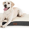 Cama de cão ortopédica, colchão lavável, capa removível, com espuma de caixa de ovos, cinzenta, 112 x 81 x 7,6 cm, 91 x 68 x 7,6 cm, 76 x 50 x 7,6 cm