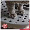 Bandeja de areia para gatos com tampa ranhurada, sem odores ou derrames de lixo, entrada grande L 26,7 x W22,9 cm, colher incluída, para gato