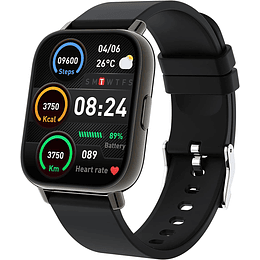 Smartwatch, 1,69" relógio inteligente mulher com pulsómetro, calorias, monitor de sono, podómetro pulseira atividade inteligente 24 modos desporto, impermeável IP67 fitness re...