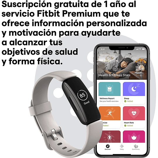 Inspire 2 Rastreador de Atividade, Talla única Sintético