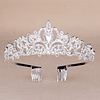 Faixa de cabelo com cristais decoração coroa design