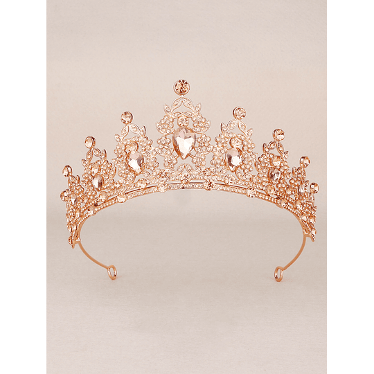 Tiara de decoração de coroa de cristais