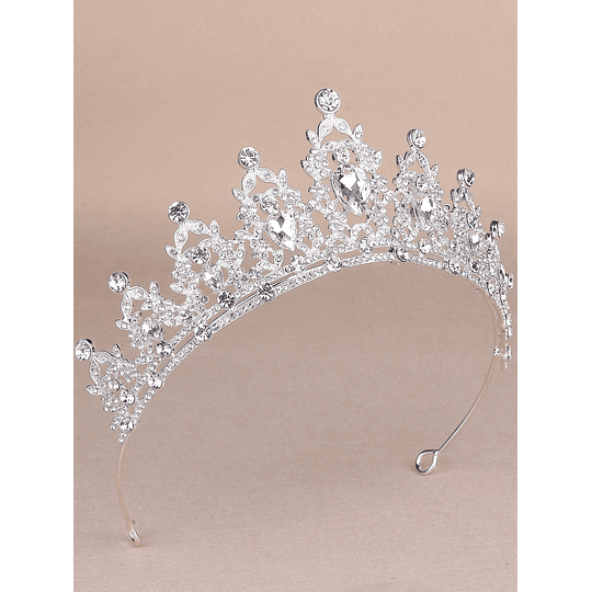 Tiara de decoração de coroa de cristais