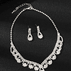 Decoração de cristais Nupcial Tiara 3peças Conjunto de joias