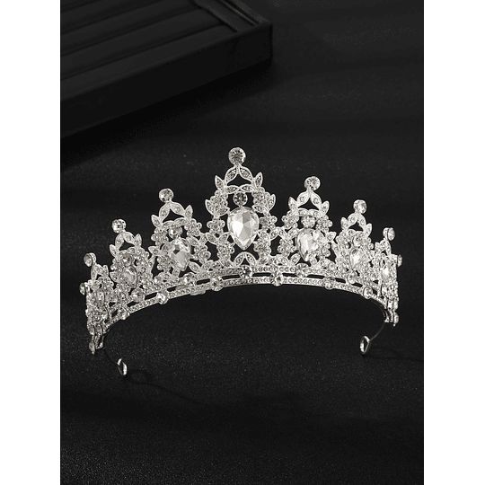 Decoração de cristais Nupcial Tiara 3peças Conjunto de joias