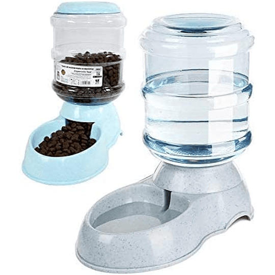 Dispensador de água automático para animais de estimação de gatos/cães 3,5 l x 2 peças dispensador comida e água para cães (bebedor e sala de jantar)