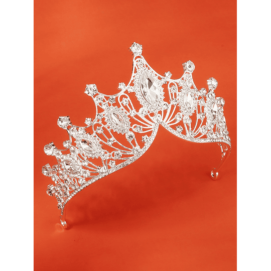 Tiara de cabelo com cristais Design Coroa