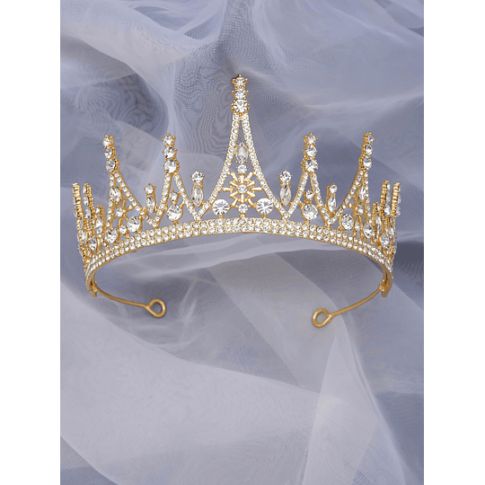 Coroa de Noiva Decoração de Cristais 