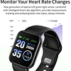 1pc Relógio inteligente Monitoramento de frequência cardíaca