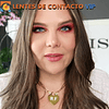 Lentes de contacto cor celeste-clara duração 1 ano kit de acessórios cor topázio VIP (2 peças) sem aro de definição