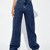Botão Bolso Zíper Simples Jeans