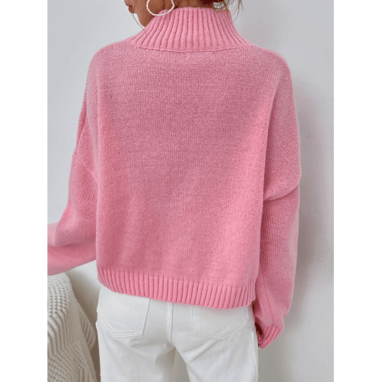 Suéter de colheita Pescoço Ombro caído