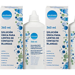 Solução exclusiva para lentes de contacto brancas, 360 ml (embalagem de 2)