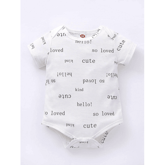 Conjunto Carta Listrado Body para bebé