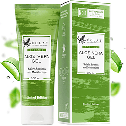 Gel de Aloe Vera (99,75%) orgânico - produzido à mão e pressionado a frio - POLPA real (sem pó) - 100% natural, vegano e não disluído - aprovado por...