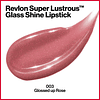 Super Lustrous Glass Batom acabamento brilhante efeito gloss para lábios hidratados com ácido hialurónico aloé e quartzo rosa 3,7 g - gama de rosas tom 003 Glossed Up...