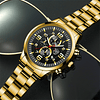 Relógios Desportivo de Luxo para Homem de Aço Inoxidável Relógio de Pulso de Quartzo Luminoso Homem de Negócio Relógio Ocasional