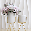 1peça Vaso flor moderno branco para flor e casa decoração