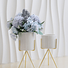 1peça Vaso flor moderno branco para flor e casa decoração