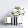 1peça Vaso flor moderno dois tons para flor e casa decoração