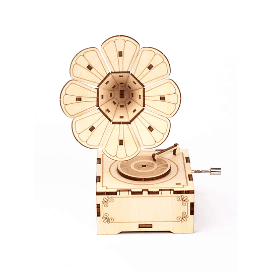 1 caixa de música em forma de fonógrafo