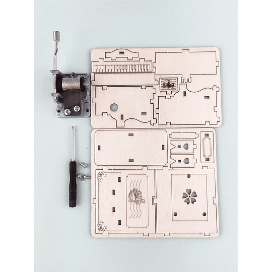 1peça de madeira música clássico piano desenho diy presente para