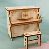 1peça de madeira música clássico piano desenho diy presente para