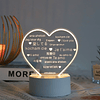 1 peça de luz decorativa com design de coração