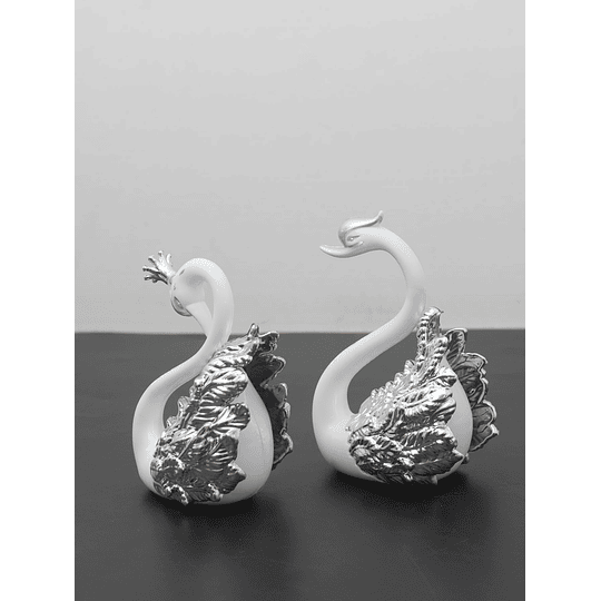 2 peças de objeto decorativo de design de cisne