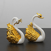 2 peças de objeto decorativo de design de cisne