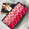 1peça Caixa de presente Flor de rosa artificial