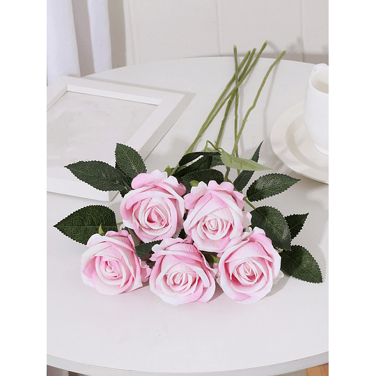 2 peças Lindas flores artificiais de rosas, decoração de mesa para casa, buquê longo, arranjo de plantas falsas, presentes para o dia dos namorados