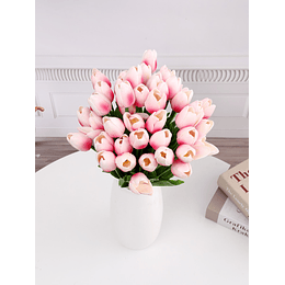 10 peças artificial branco simulação tulipa simulação diy dia dos namorados presente aniversário presente