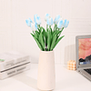 10 peças artificial branco simulação tulipa simulação diy dia dos namorados presente aniversário presente