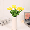 10 peças artificial branco simulação tulipa simulação diy dia dos namorados presente aniversário presente