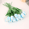 10 peças artificial branco simulação tulipa simulação diy dia dos namorados presente aniversário presente