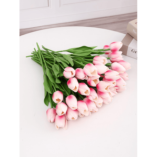 10 peças artificial branco simulação tulipa simulação diy dia dos namorados presente aniversário presente