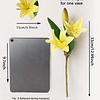 1 peça de lírio artificial com 2 peças de cabeça