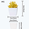 1 peça de planta artificial em vaso