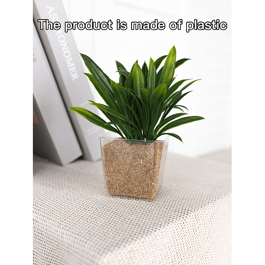 1 peça de planta artificial em vaso