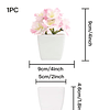 1 unidade de flor artificial em vaso