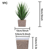 1 peça de planta artificial em vaso