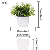 1 peça de planta artificial em vaso